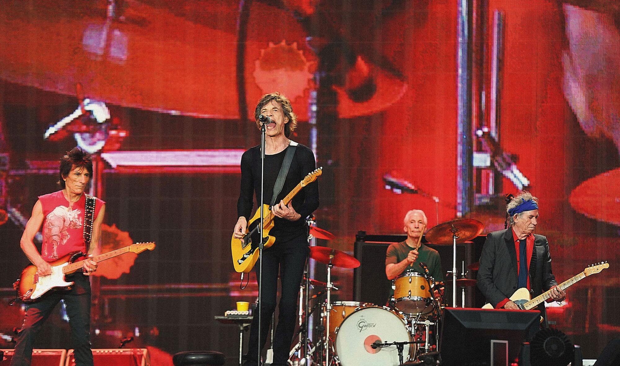 Photo du groupe The Rolling Stones. Concert Hyde Park Live. Photo prise par Brian Rasic